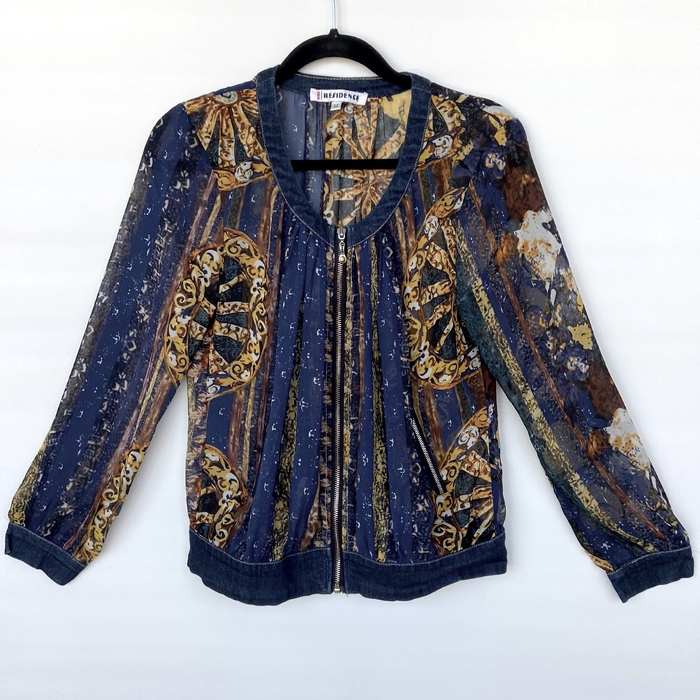 Very Unique Sheer Bomber Jacket